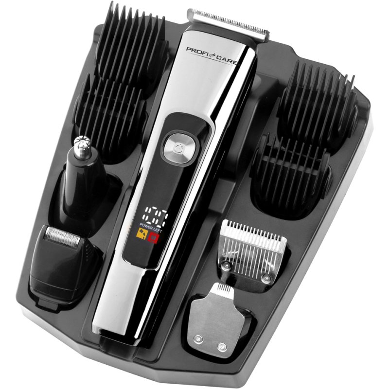 PROFI CARE tondeuse cheveux et barbe PC-HSM_R, 5-en-1, batterie lithium-ion, écran LED